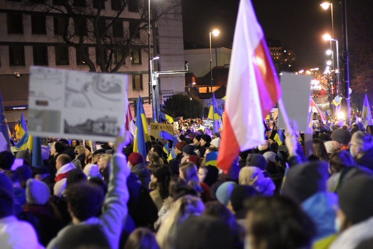 Broń dla Ukrainy! Protest przed rosyjską ambasadą [GALERIA ZDJĘĆ] 