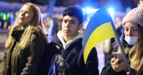 Broń dla Ukrainy! Protest przed rosyjską ambasadą [GALERIA ZDJĘĆ] 