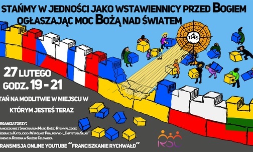 Światło dla Ukrainy i wieczór modlitwy z Rychwałdu