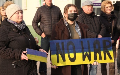 Tarnobrzeg. Manifestacja poparcia dla Ukrainy