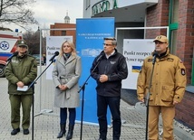 Katowice. Punkt recepcyjny dla obywateli Ukrainy. Znajduje się w siedzibie katowickiej Caritas