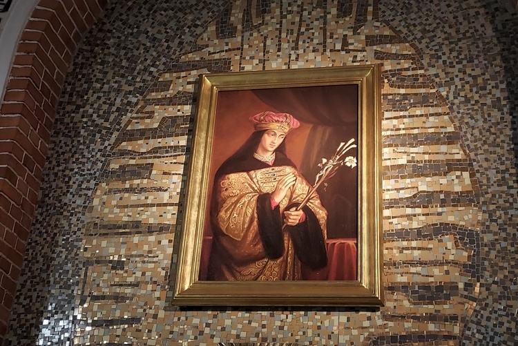 Obraz św. Kazimierza w dedykowanej mu bazylice.