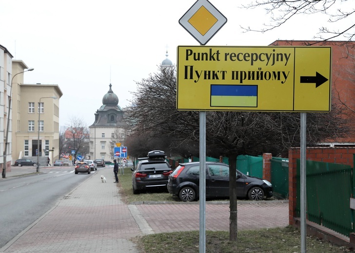 Punkt recepcyjny dla uchodźców