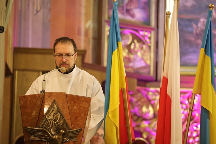 Międzyreligijny marsz i modlitwa o pokój na Ukrainie - w Bielsku-Białej. 