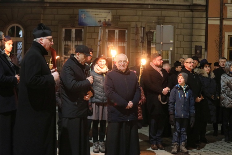 Międzyreligijny marsz i modlitwa o pokój na Ukrainie - w Bielsku-Białej. 