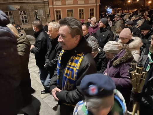 Międzyreligijny marsz i modlitwa o pokój na Ukrainie - w Bielsku-Białej. 