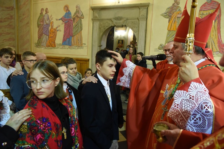 Bierzmowanie w Łącku