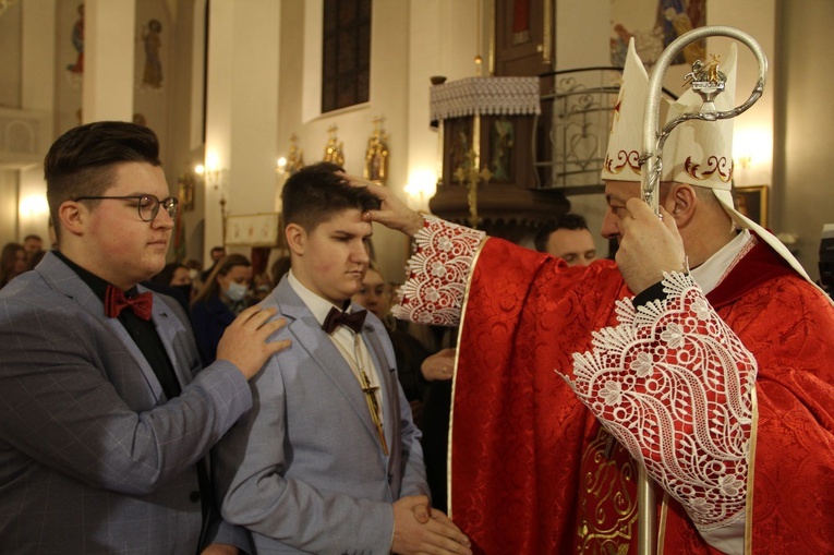 Książnice. Poświęcenie odnowionej drogi krzyżowej i bierzmowanie