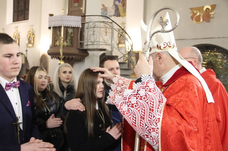 Książnice. Poświęcenie odnowionej drogi krzyżowej i bierzmowanie