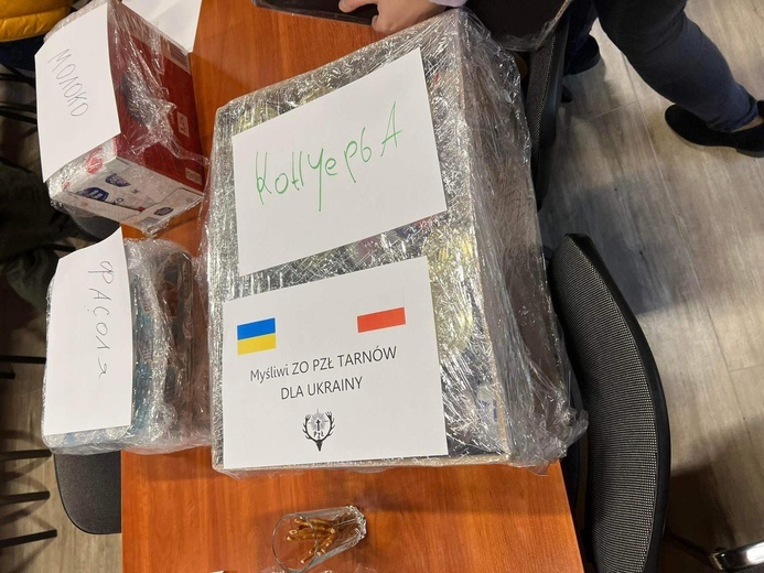 Pomoc tarnowskich myśliwych dla Ukrainy