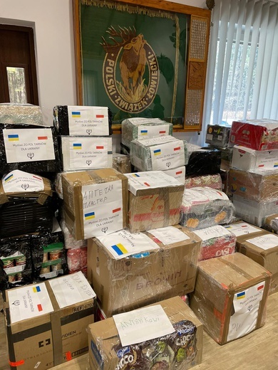 Pomoc tarnowskich myśliwych dla Ukrainy