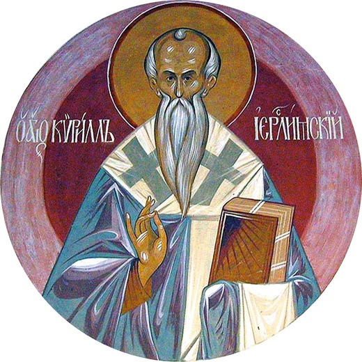 Święty Cyryl był biskupem Jerozolimy.