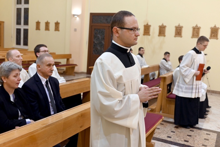 Obłóczyny i kandydatura kleryka III roku