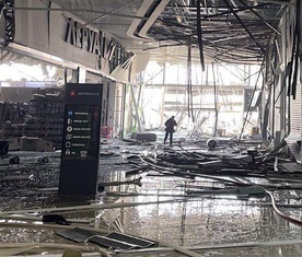Rosyjski atak w Kijowie zniszczył sklep Leroy Merlin; ta firma odmówiła wycofania z rynku rosyjskiego