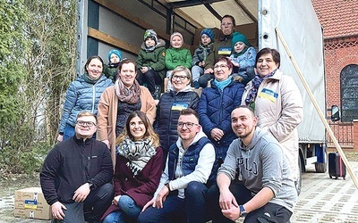 Ekipa pasłęckich wolontariuszy z greckokatolickiej wspólnoty. 