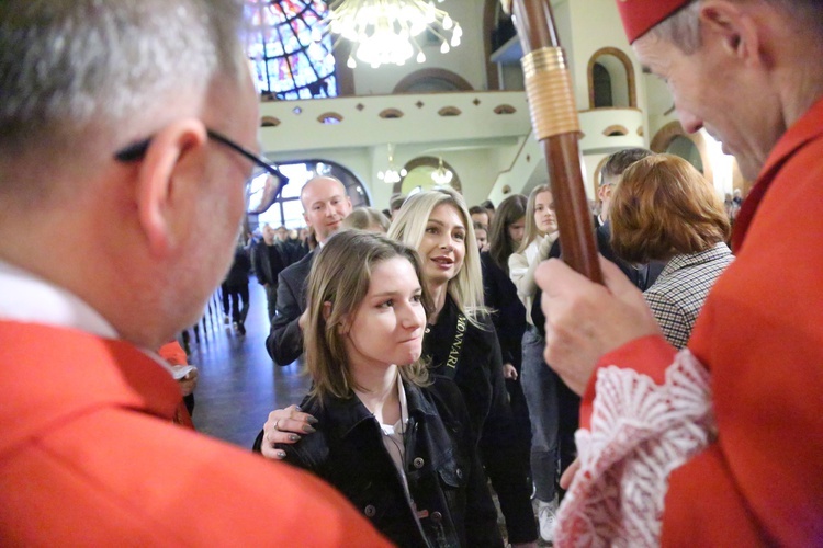 Bierzmowanie młodych z parafii kolejowej