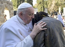 Papież podczas spotkania z migrantami