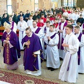 	Ministrancka Eucharystia pod przewodnictwem pasterza diecezji.
