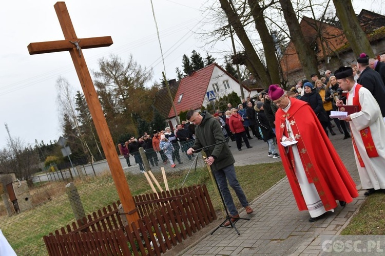 Poświęcenie przydrożnych krzyży w Korytach