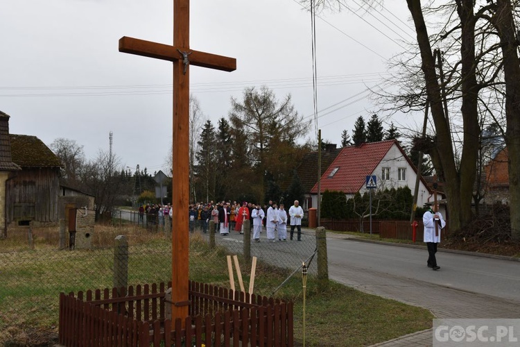 Poświęcenie przydrożnych krzyży w Korytach