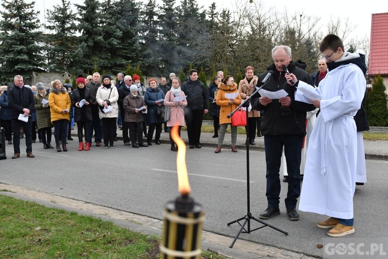 Poświęcenie przydrożnych krzyży w Korytach