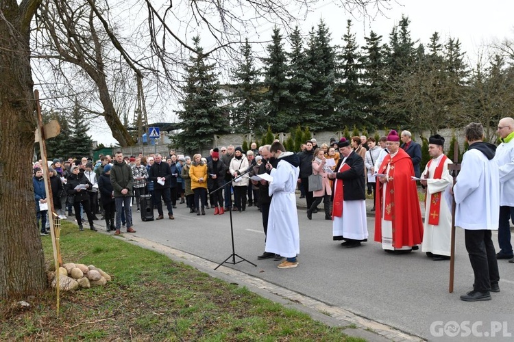 Poświęcenie przydrożnych krzyży w Korytach