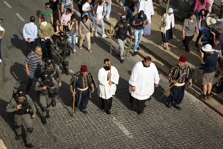 Procesja Niedzieli Palmowej w Jerozolimie
