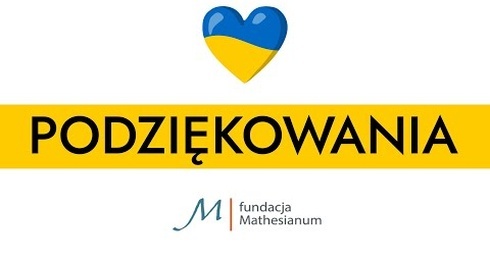 MACIEJÓWKA | Pomoc Ukrainie | Podziękowania
