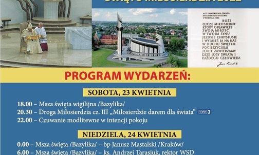 Obchody Święta Bożego Miłosierdzia w krakowskich Łagiewnikach