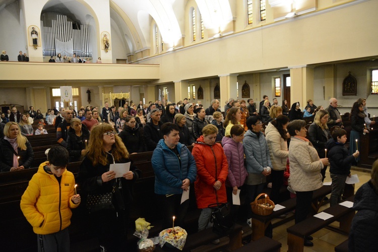 Wielkanocne nabożeństwo dla gości z Ukrainy w Dobrzeniu Wielkim