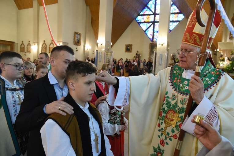 Bierzmowanie w Ochotnicy Górnej