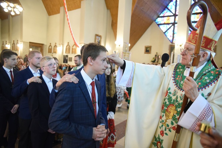 Bierzmowanie w Ochotnicy Górnej