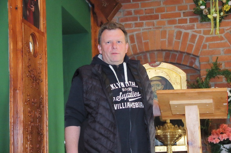 Roman Zięba na Górze Polanowskiej