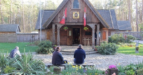 Roman Zięba na Górze Polanowskiej