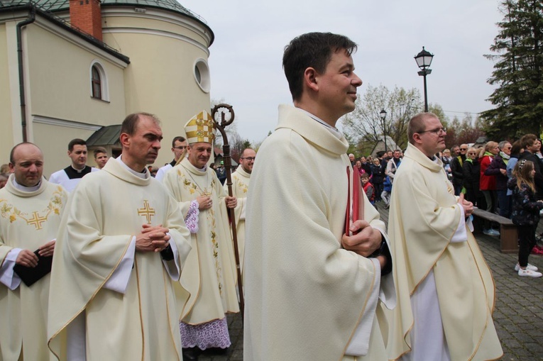 Msza św. pielgrzymów łagiewnickich w Hałcnowie - 2022