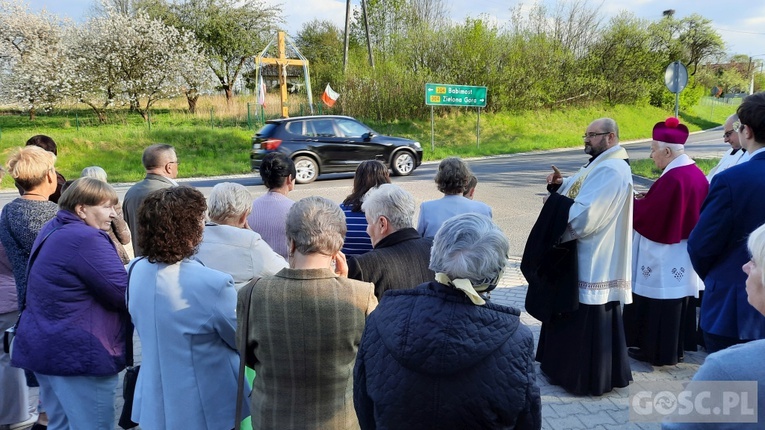 Klępsk. Poświęcenie krzyża 