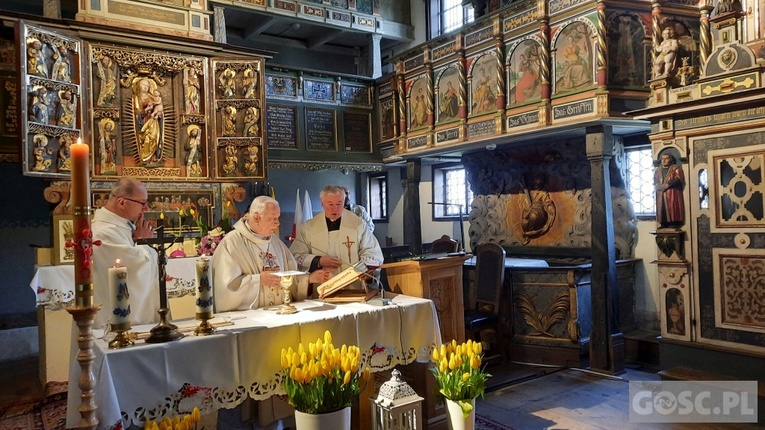 Klępsk. Poświęcenie krzyża 