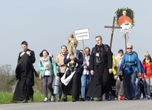 Pielgrzymi na trasie z Witkowic do Wieprza - 2022