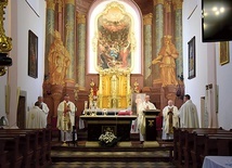 ▲	Mszy św. w intencji śp. ks. Wilka przewodniczył ks. Czesław Murawski.