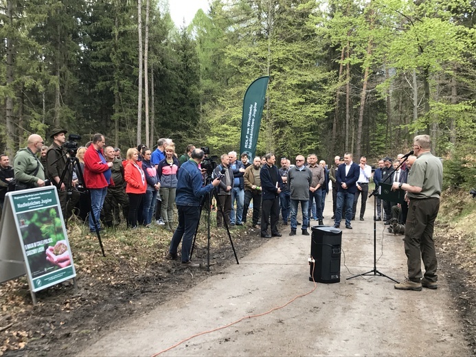 Biskup wziął udział w akcji sadzenia lasu