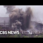 Explosion rocks Azovstal steelworks in Mariupol, Ukraine