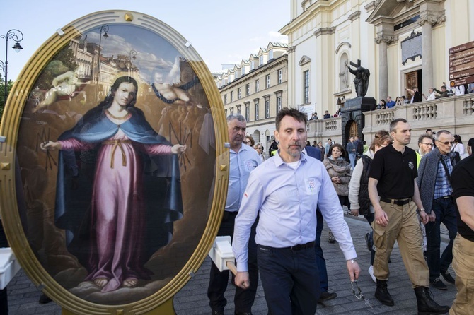 Wielka procesja różańcowa. Za Polskę