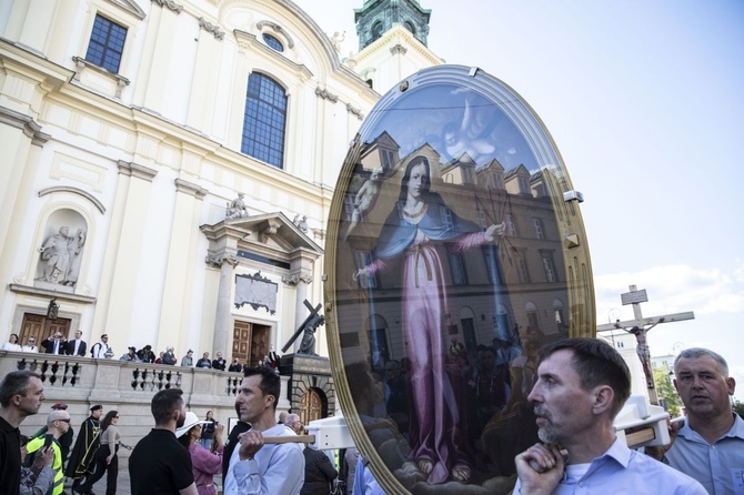 Wielka procesja różańcowa. Za Polskę