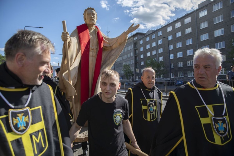 Wielka procesja różańcowa. Za Polskę