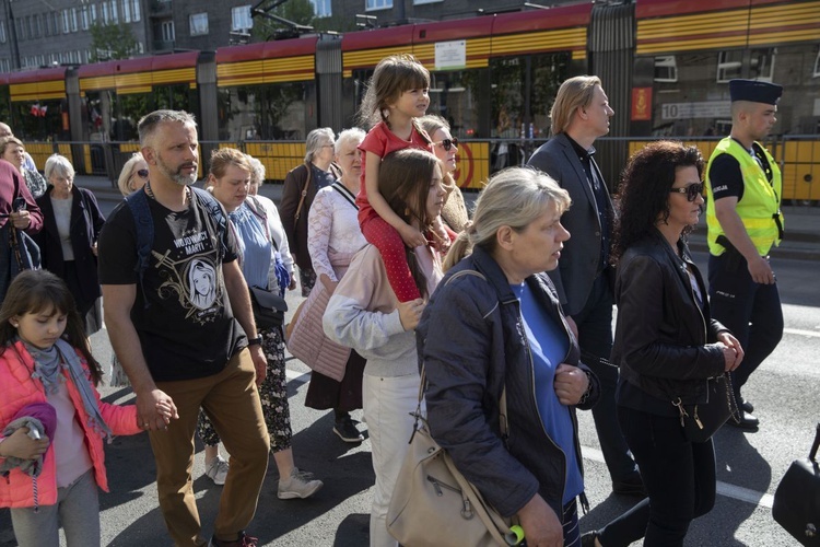 Wielka procesja różańcowa. Za Polskę