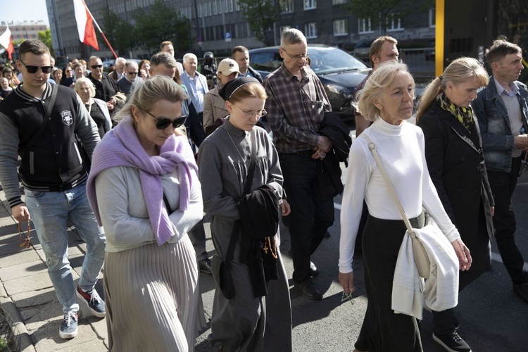 Wielka procesja różańcowa. Za Polskę