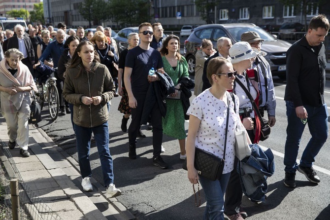 Wielka procesja różańcowa. Za Polskę