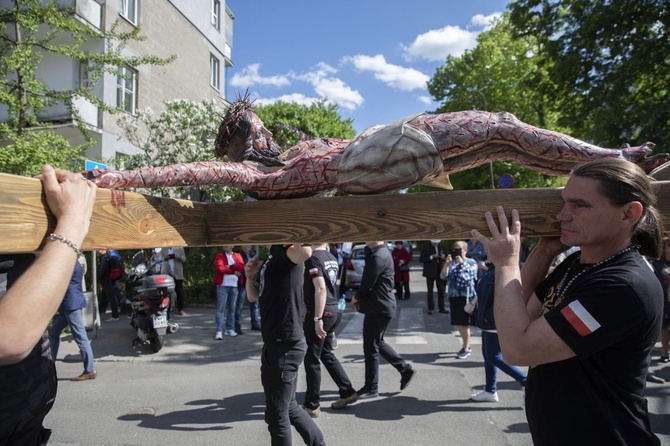 Wielka procesja różańcowa. Za Polskę