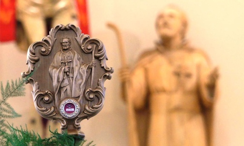 Relikwie św. Andrzeja Boboli w pallotyńskim kościele w Bielsku-Białej.