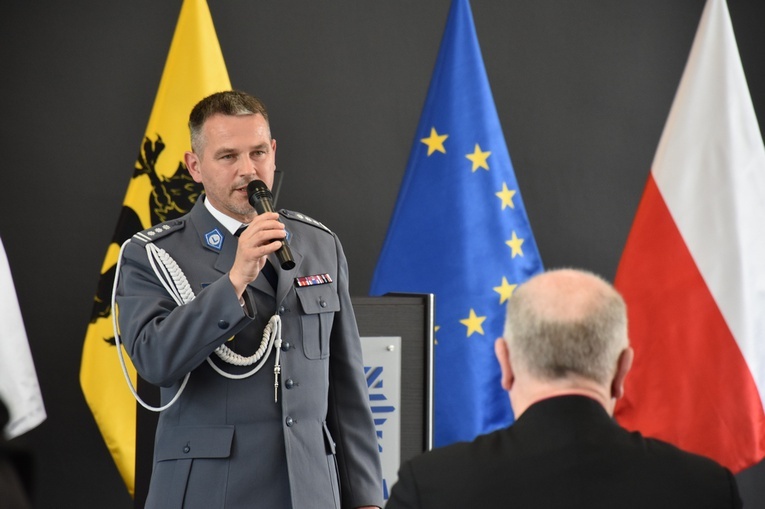 Pamiątkowa tablica duszpasterstwa pomorskiej policji